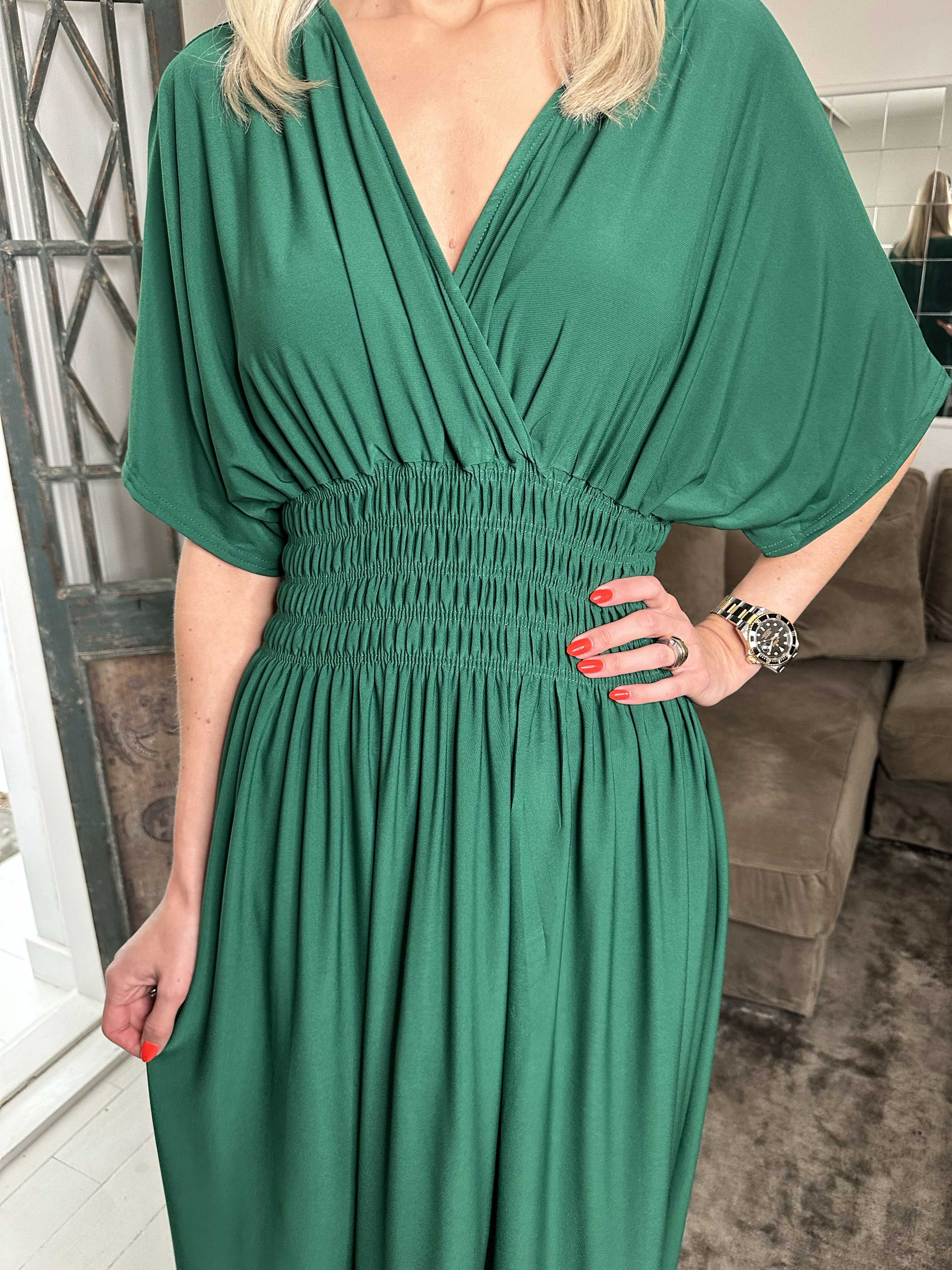 Pams Plain - Elastisk kjole med smock